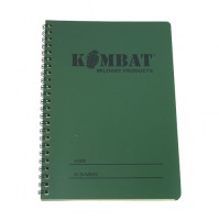 KOMBAT MILITARY PRODUCTS A5 WATERPROOF ALL WEATHER NOTEBOOK 50 PAGES